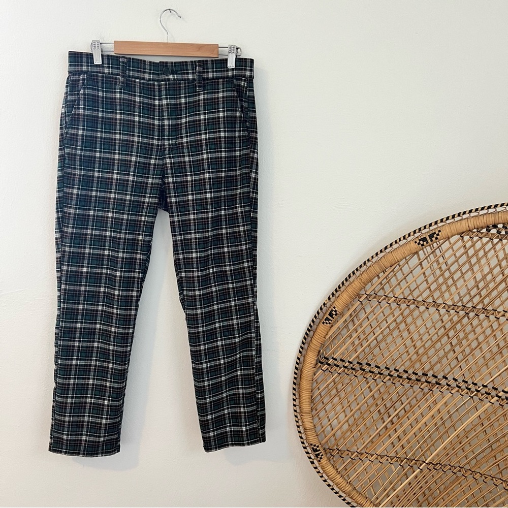 american eagle plaid super hi rise skinny trouser Size 10
